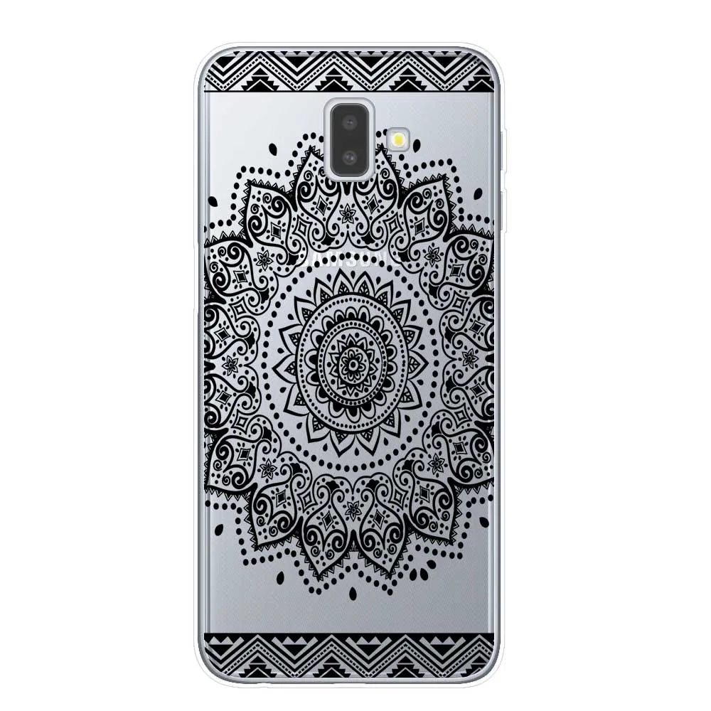 Сексуальный цветочный чехол для телефона, чехол для samsung J3, J5, J7,, J4, J6 Plus,, Note 8, 9, 10 Pro, чехол, кружевной цветок, мандала, чехол s Capa