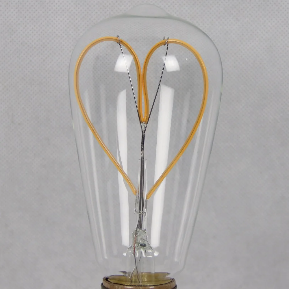 Uncleahtoh ST64 LED flexiblle лампа накаливания затемнения 4 Вт (40 эквивалент) 2700 К (мягкий