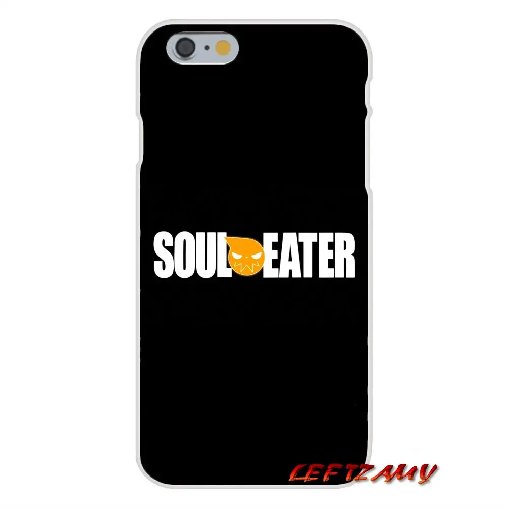 С принтами персонажей из мультфильмов и Soul Eater Логотип мягкий прозрачный кожаный