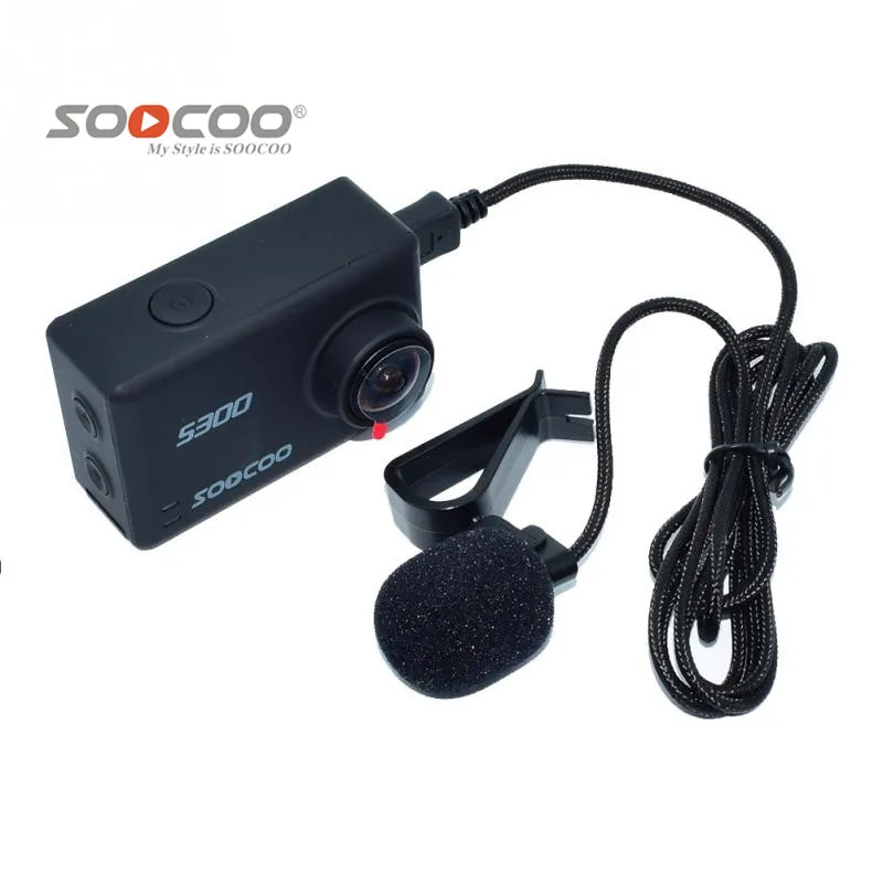 SOOCOO аксессуары Расширенный микрофон с держателем зажим для S200 S80 S300 4K WIFI