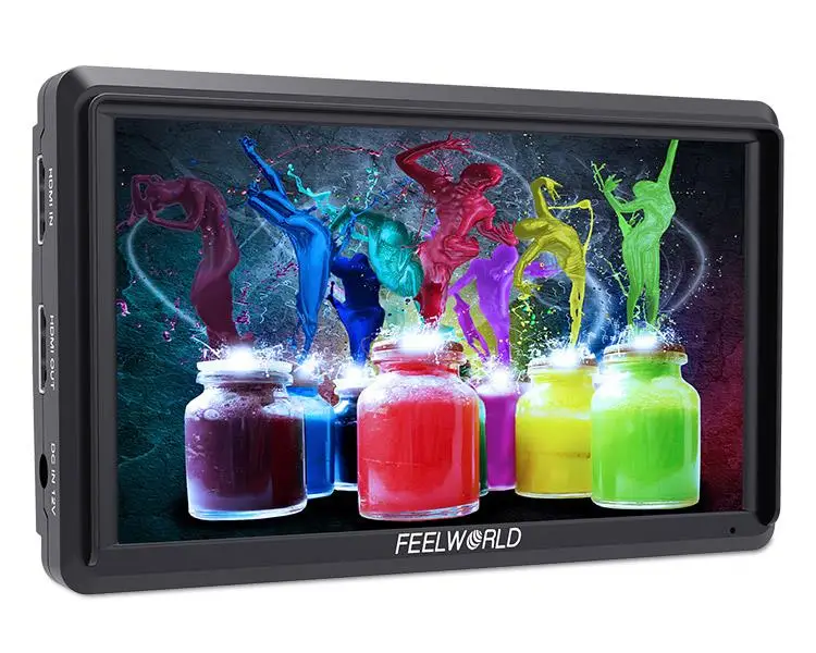 FEELWORLD FW568 5 дюймов 4 K DSLR камера полевой монитор IPS Full HD 1920x1080 Поддержка HDMI вход выход