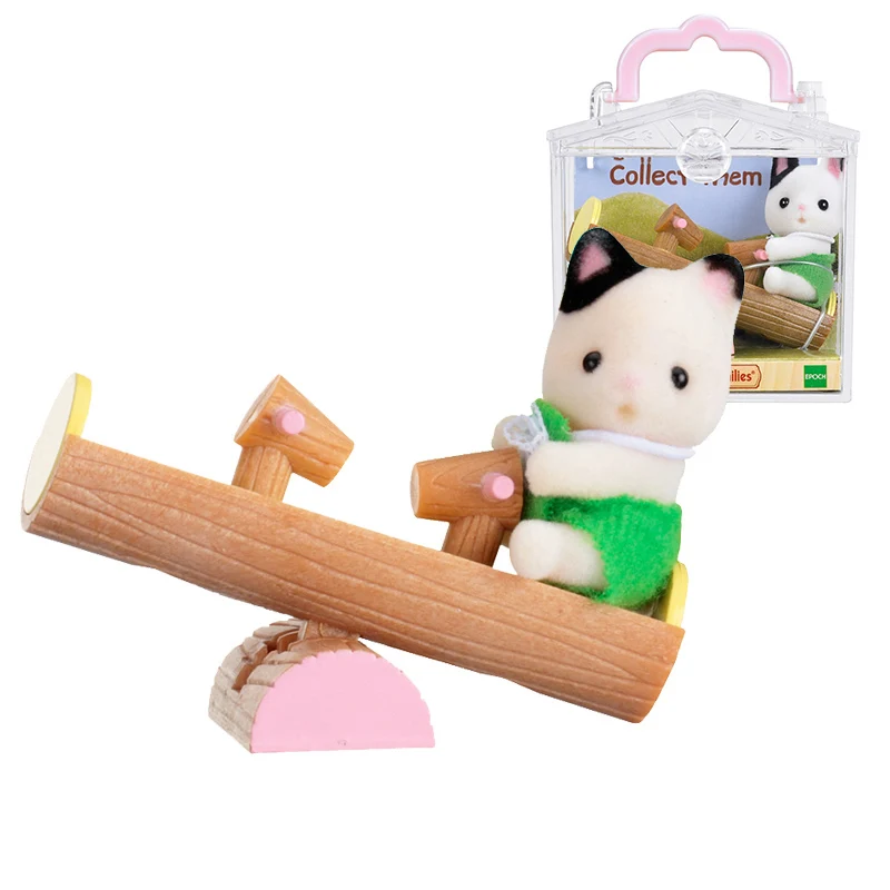 Sylvanian Families кукольный домик пушистые мини детские фигурки 4 см коллекция девочка детские игрушки w/аксессуары новые - Цвет: 5205