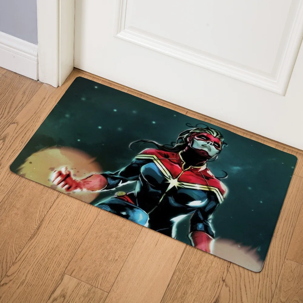 Мультфильм Marvel сюрприз супергерой коврик с принтом стелька кухня ковер крытый Открытый Добро пожаловать ванная комната Нескользящие коврики 75 см