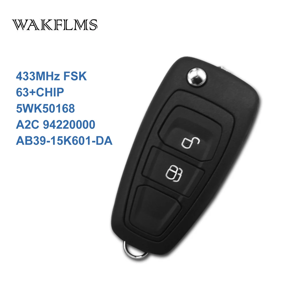 2 кнопки OEM Удаленный Флип ключ для автомобиля 433 МГц Mazda BT 50 2011 с 63 + чип 5WK50168 A2C 94220000