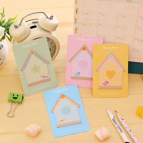 1 шт./лот Креативный дизайн дома Липкие заметки Kawaii блокнот школьные канцелярские