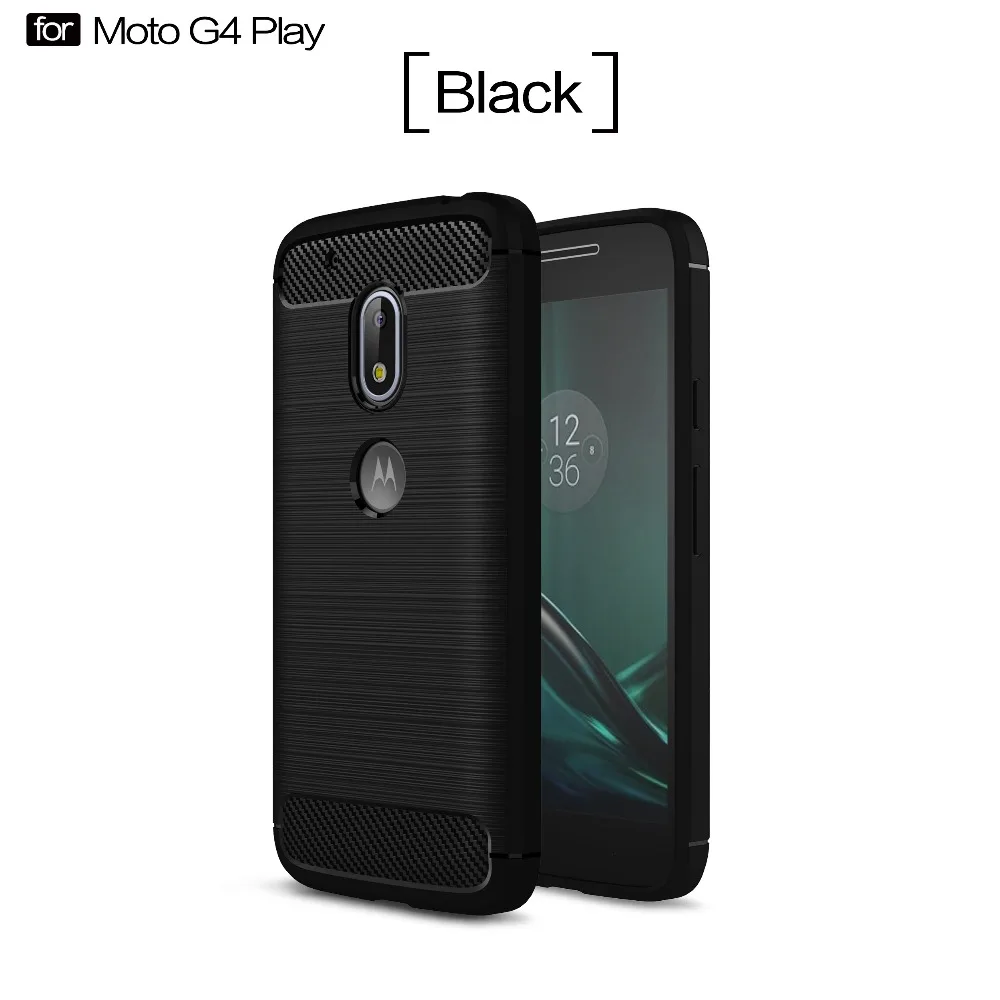 Для Moto G4 Play чехол тонкий прочный Панцири ударопрочный гибридный Мягкий