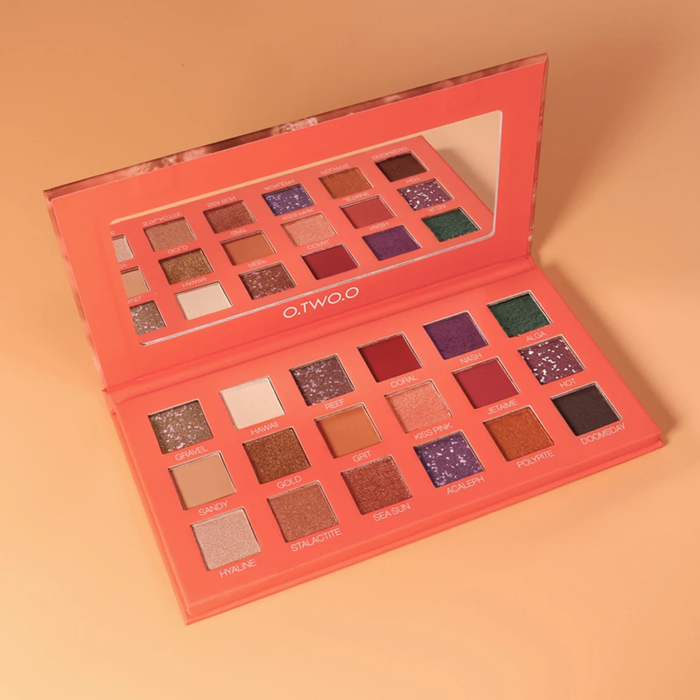 Профессиональная палитра теней для век Матовая Мерцающая пигментная пудра 18