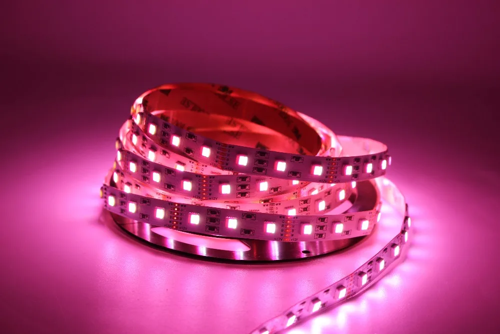 Светодиодная лента SMD5050 RGBCCT водонепроницаемая RGB полоска белый + теплый 5 цветов в