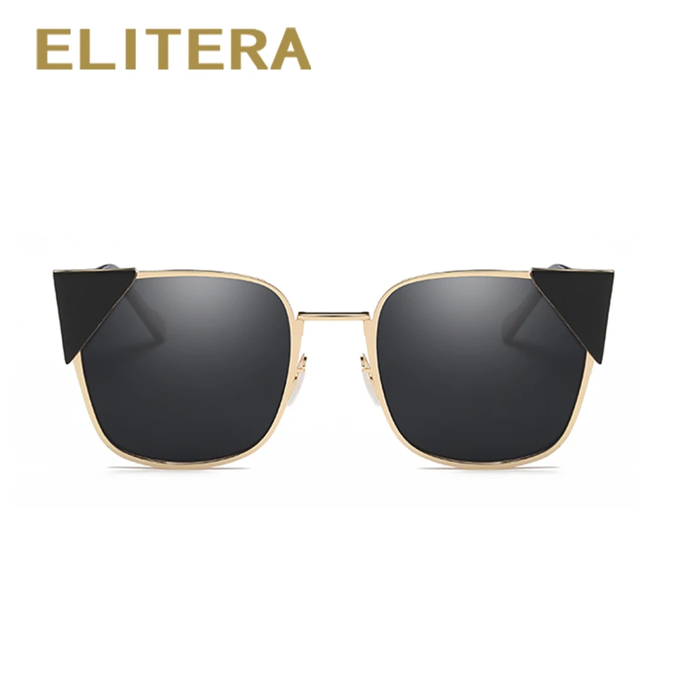 ELITERA Модные солнцезащитные очки кошачий глаз Для женщин Брендовая Дизайнерская