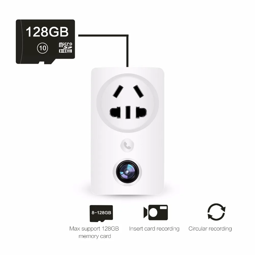 Новинка Wi Fi умная розетка USB настенное зарядное устройство адаптер камера EC59 180