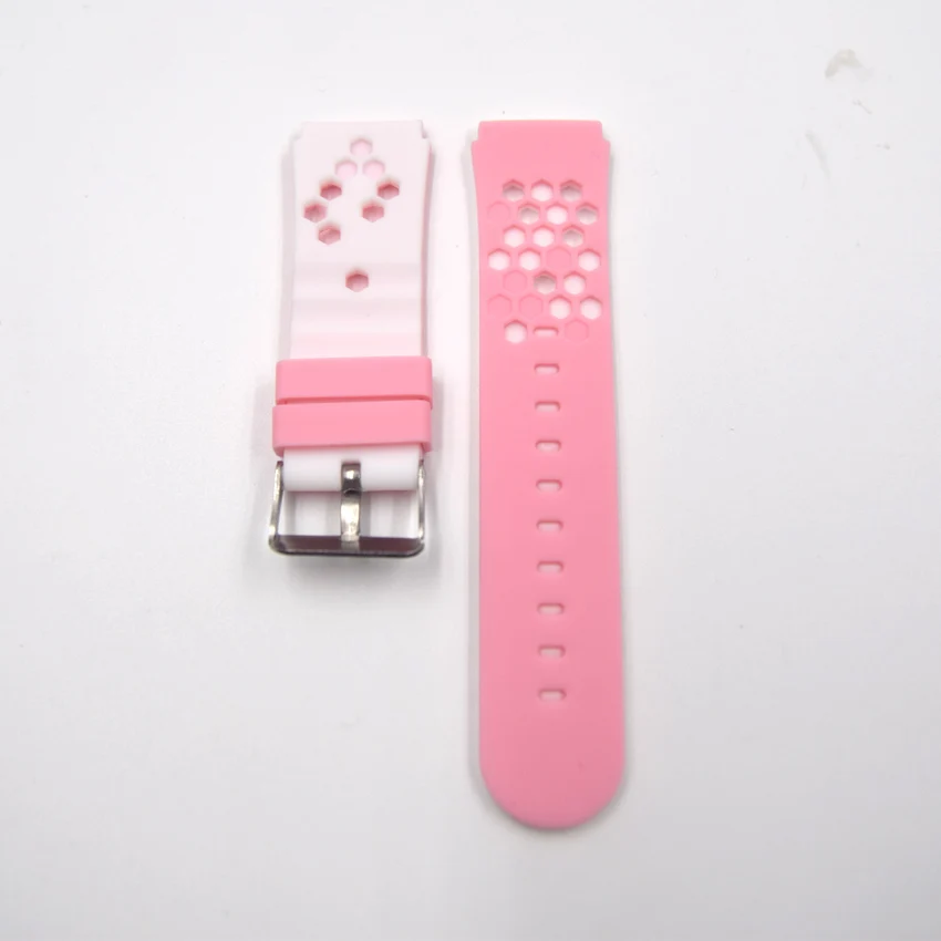 Умные часы аксессуары для детей Chlidren часы полосы для Q42 Q528 Q02 - Цвет: Pink-White