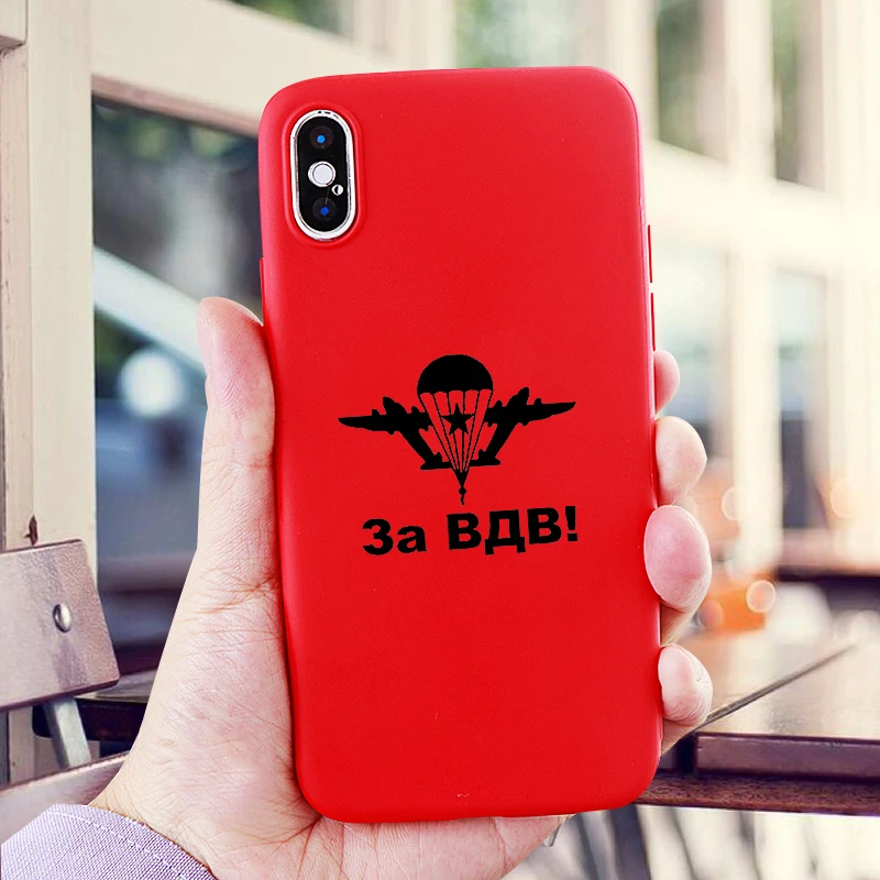 Чехол для телефона Soldier s iPhone X XS MAX XR 6 S 7 8 Plus чехол VDV из России мягкий силиконовый