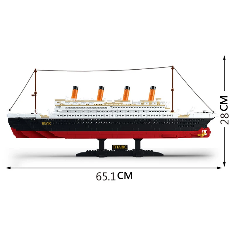 0577 no box Sluban 0577 конструктор совместимый с лего корабля titanic наборы военный корабль Круизная модель лодка DIY Набор детская игрушка строительные блоки города - Цвет: 0577 no box