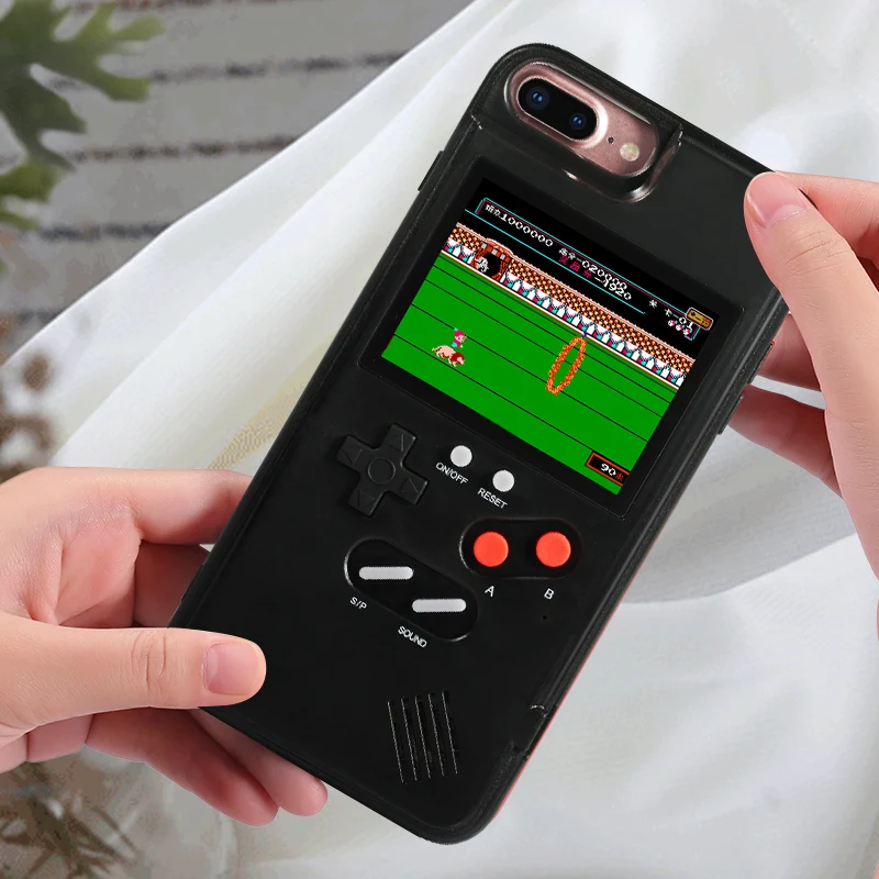 Игровой Мягкий ТПУ чехол для телефона для iPhone 11 Pro Max X XS XR 6 7 8 Plus цветной дисплей 36 Классическая игровая консоль силиконовый чехол IPXM9