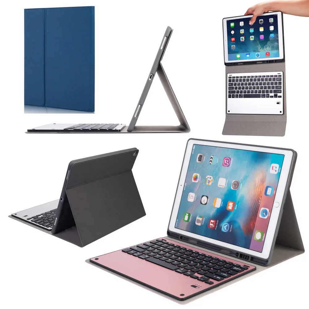 Русский/Иврит/испанский металлический беспроводной Bluetooth чехол с подставкой для