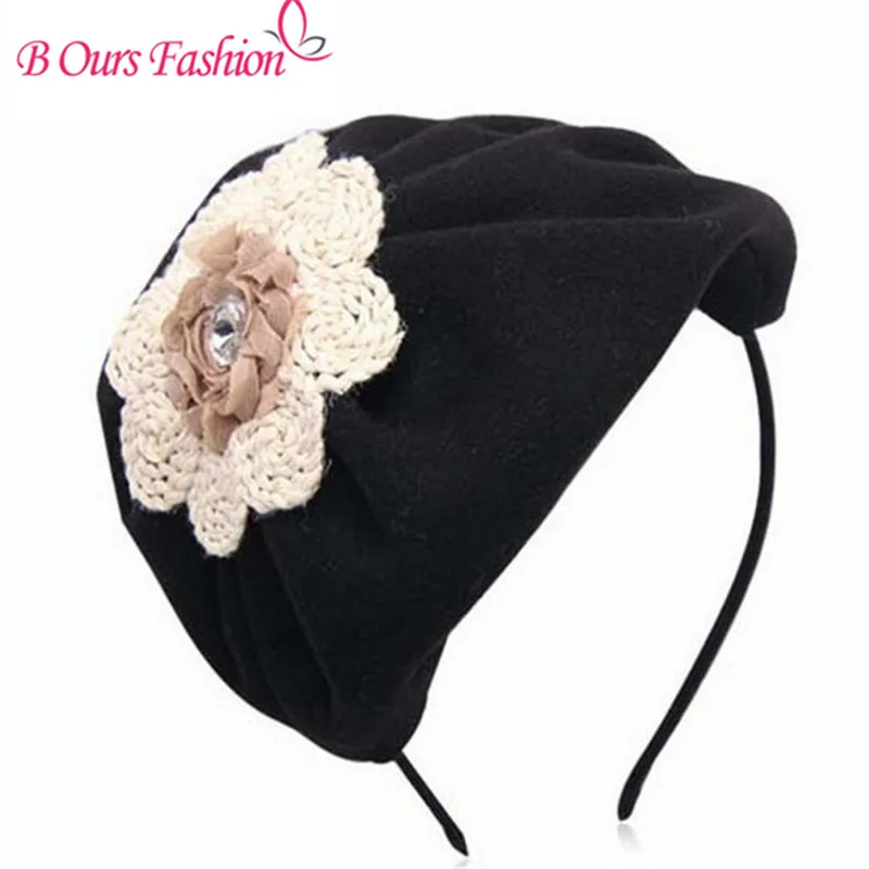 Женский обруч для волос зимний с бархатным цветком|accessories home|headband hair accessoriesaccessories