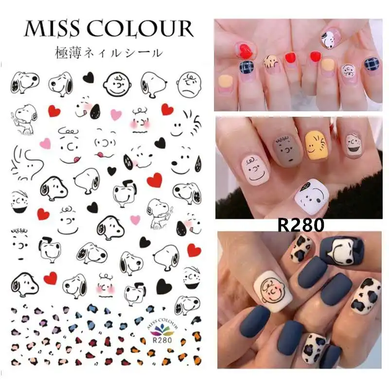 1 шт. стикеры 3D на ногти nail art Фруктовые животные буквы цветок милый узор для детей