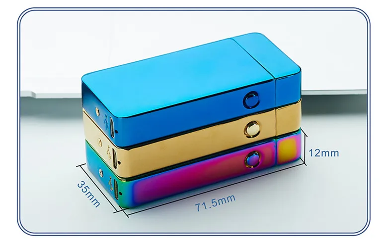 USB Электрический двойной дуговой фонарь, зажигалка, перезаряжаемая ветрозащитная плазменная зажигалка, зажигалка для сигарет с двойным громом, импульсная перекрестная зажигалка