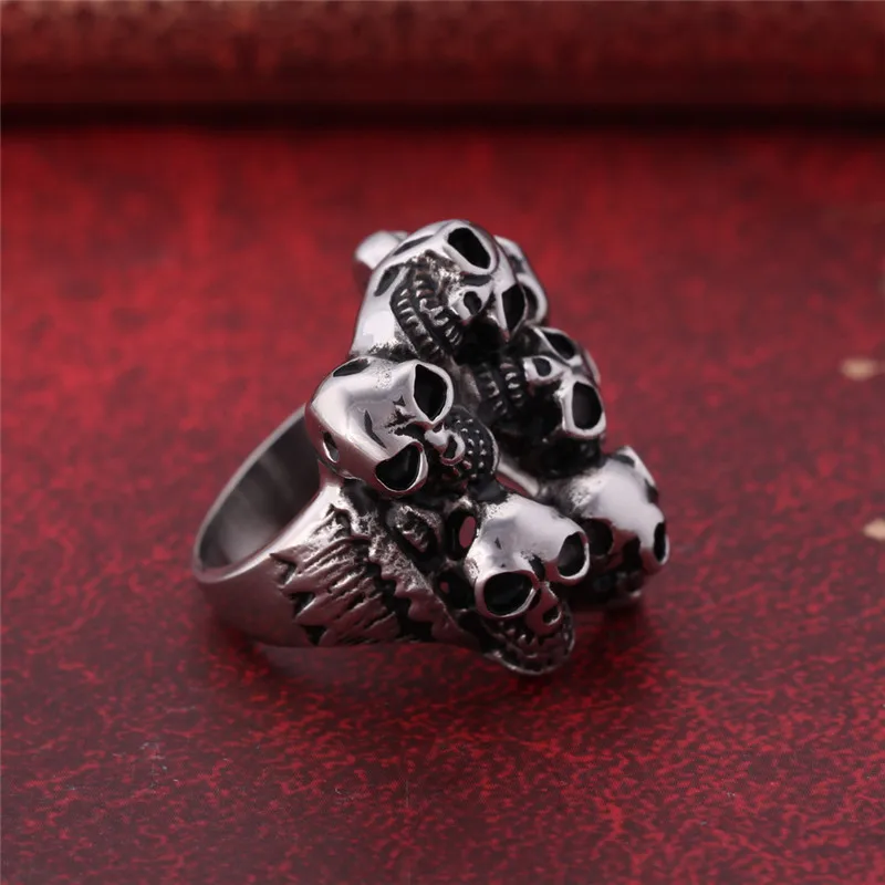 Классные кольца для мужчин из нержавеющей стали никогда не выцветают модные