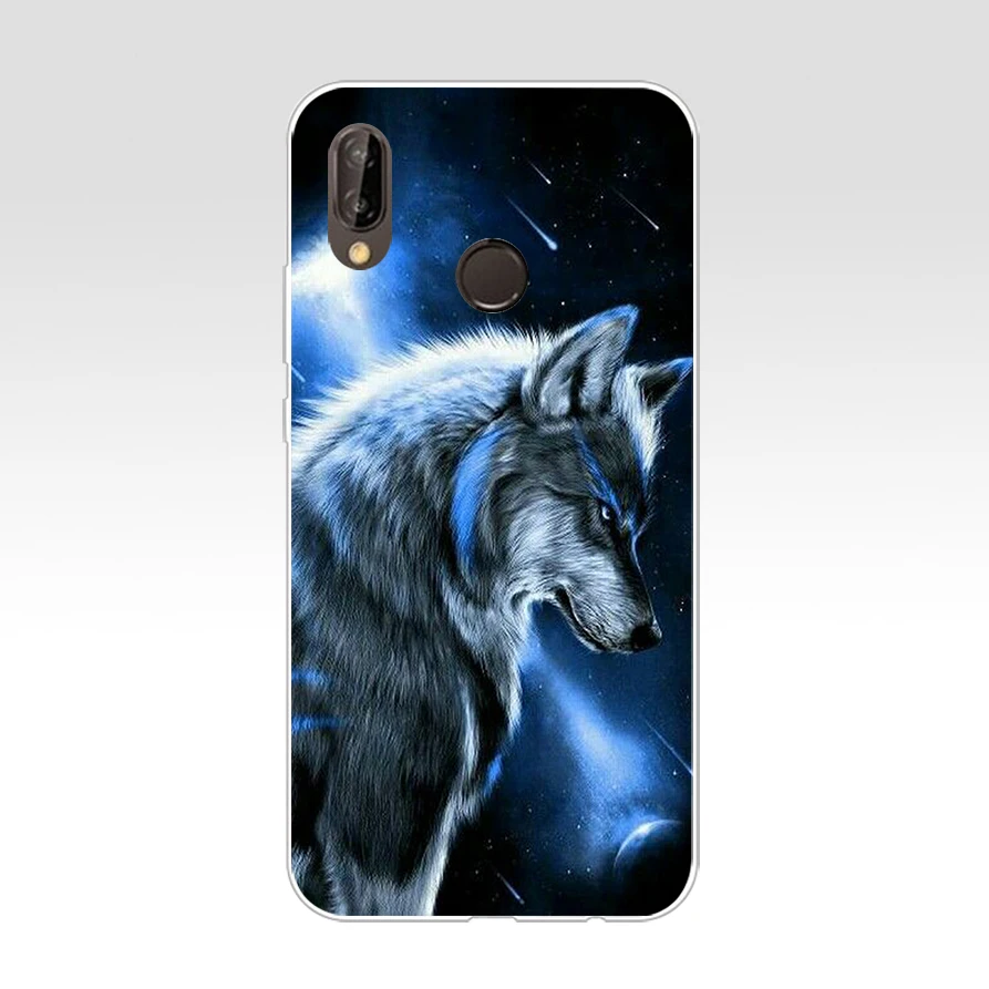 Чехол для Huawei P20 Lite 5 84 дюйма мягкая резина ТПУ силикон задняя крышка телефона