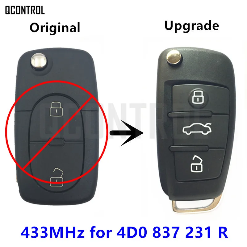 Пульт дистанционного управления для AUDI 4D0837231R A2 A3/B5 A4 A6 Quattro RS 4D0 837 231 R 433 МГц |
