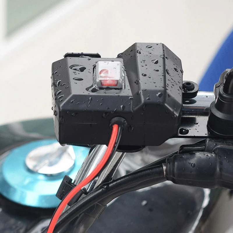 Водонепроницаемый 12V мотоцикл двойной USB зарядное устройство разъем прикуривателя W/светодиодный принадлежности для вольтметра Запчасти для мотоциклов