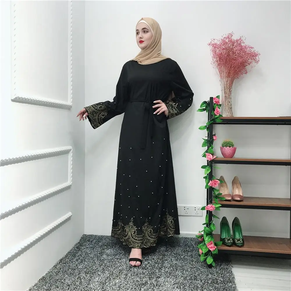 Платье женское длинное с ажурной вышивкой открытым кардиганом