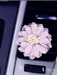 Автомобильный парфюм с бриллиантовым цветком на выходе, парфюм для девушек на вентиляционное отверстие, подвеска на выходе, украшение автомобиля, стиль автомобиля - Название цвета: As picture