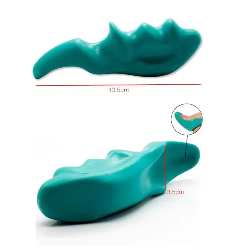 1 шт. ручка Массаж зеленый защита для большого пальца инструментом глубоко шеи