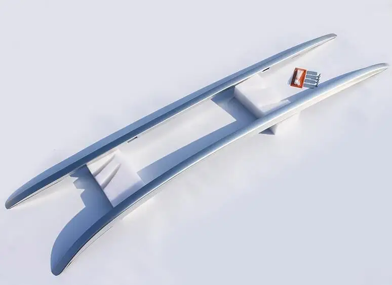 Высокое качество Серебряный цвет алюминиевый сплав или ABS боковая рейка для