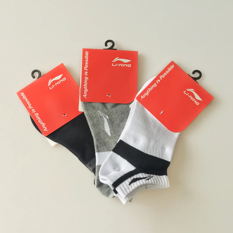 Li-Ning/мужские носки, городские спортивные носки, удобные носки для фитнеса, мужские и женские спортивные носки Li Ning AWSM261