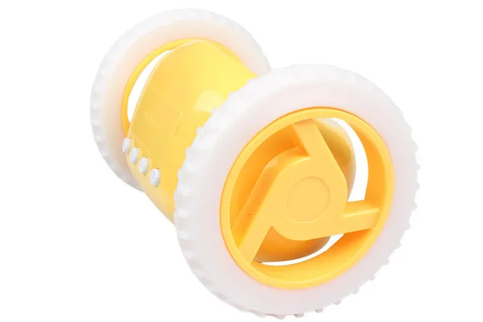 Креативный дизайн беглых Clocky жк дисплей работает сигнализация с вращающихся