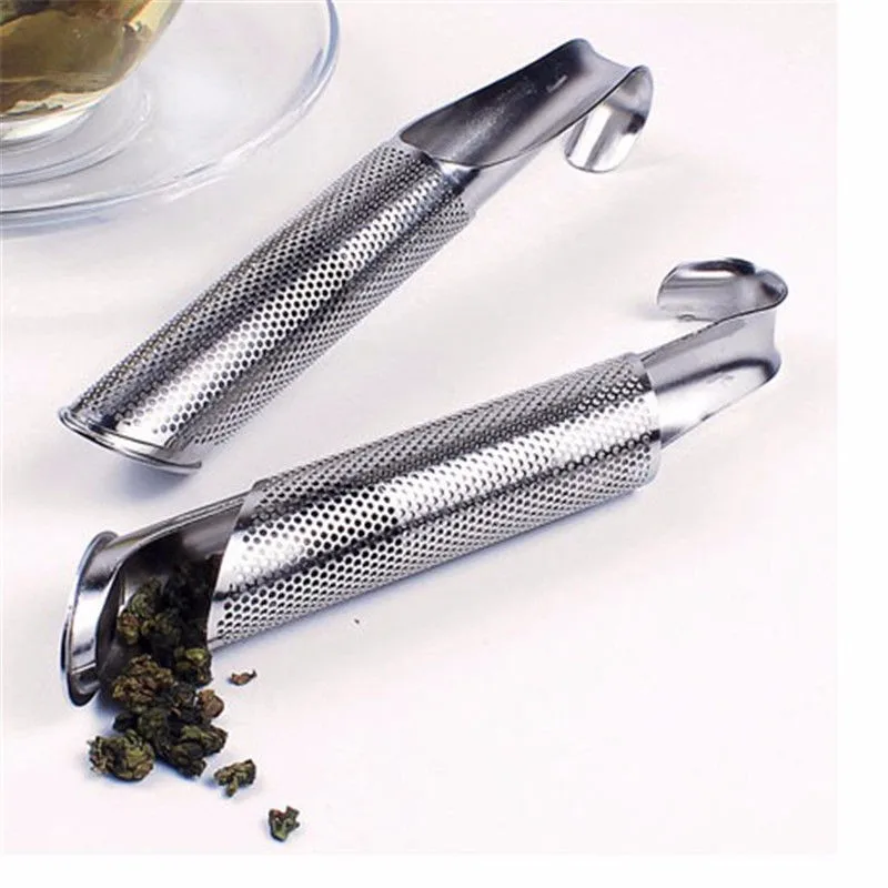 1pc Stainless Steel Tea Infuser Creative Pipe Design Strainer for Mug Fancy Filter Metal Puer Tool | Дом и сад