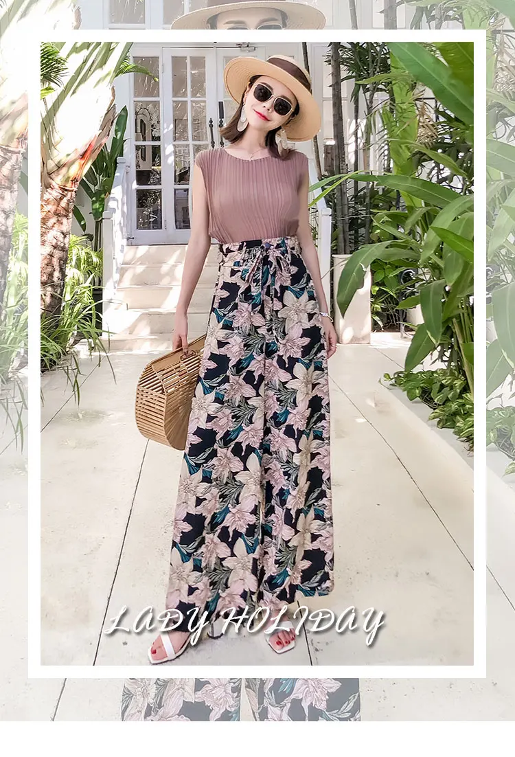 Pottis настоящая фотография новые праздничные тайские штаны Большие размеры богемные Широкие штаны модные пляжные штаны
