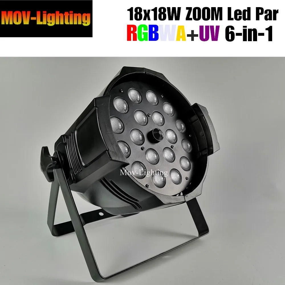 Led par cans 64 18 Вт Крытый parcan 18*18 rgbwa uv led водонепроницаемый zoom с питанием powerout powercon |