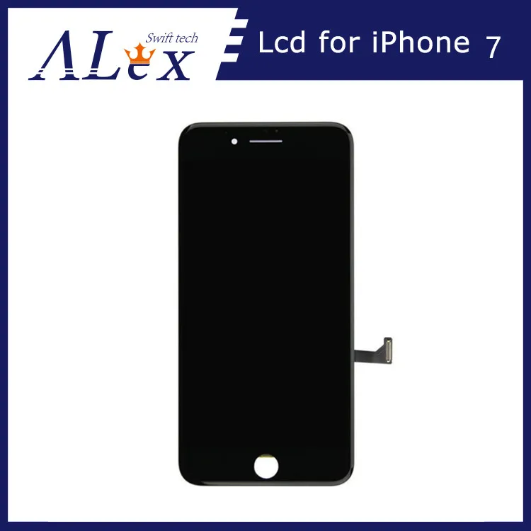10 шт./лот Retina lcd для iphone 7 черный/белый + Сенсорное стекло на рамке Бесплатная
