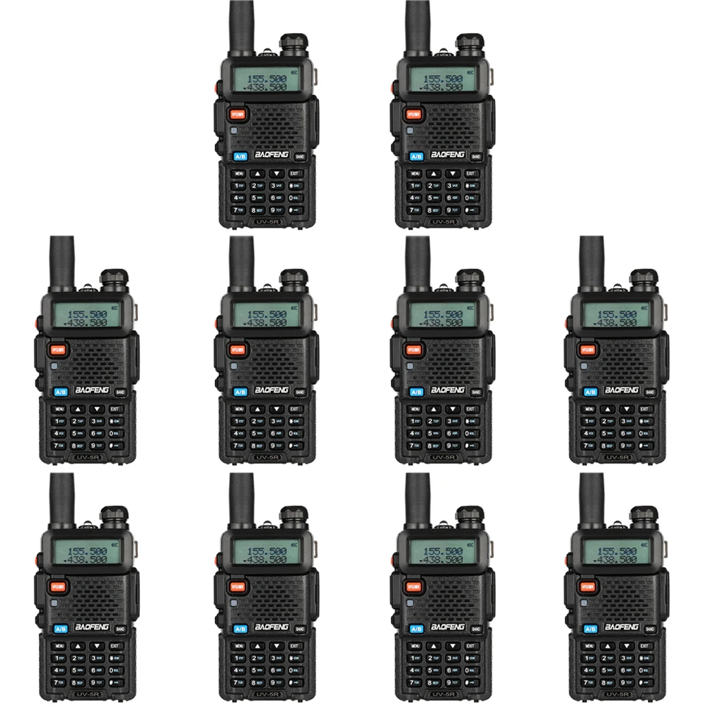10 шт. портативная рация BaoFeng VHF/UV 5R & 400 520 МГц|Рации| |