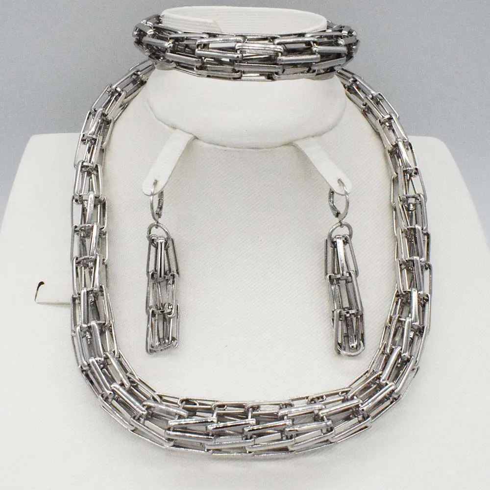 

Модный золотой комплект ювелирных изделий в дубайском стиле африканские бусы ювелирные изделия нигерийское ожерелье набор для женщин серь...