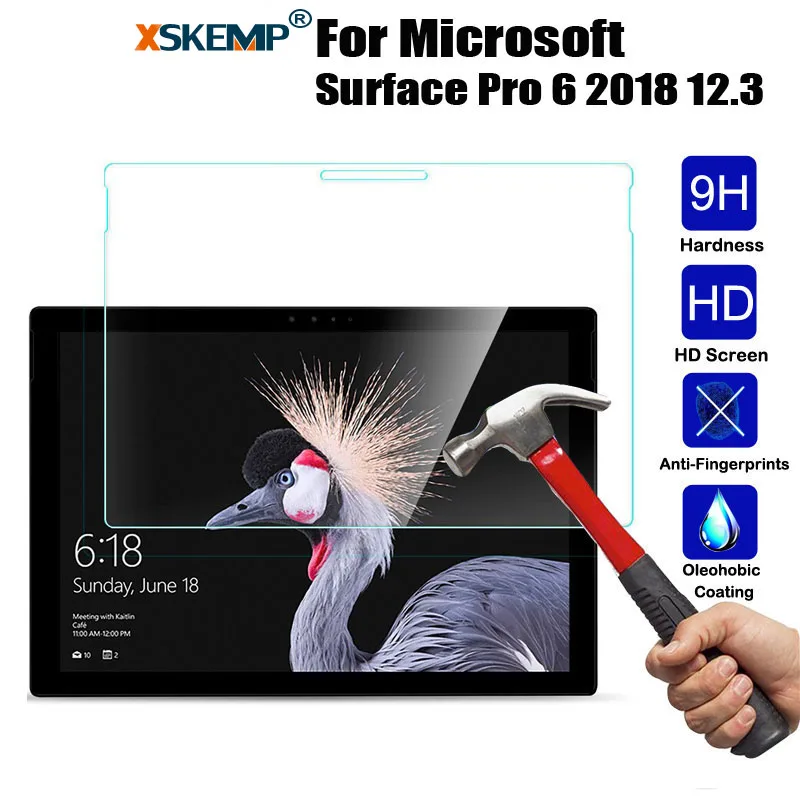 Защитная пленка из закаленного стекла XSKEMP для Microsoft Surface Pro 6 2018 12 3|Защитные экраны