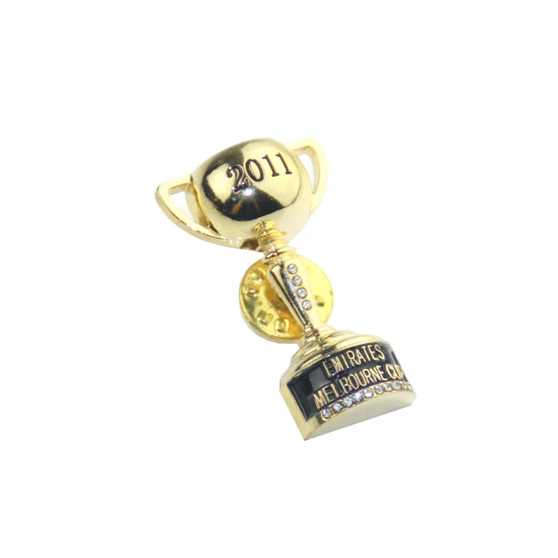 

Promotional Item Wholesales Custom 3D Gold Trophy Badge k200387