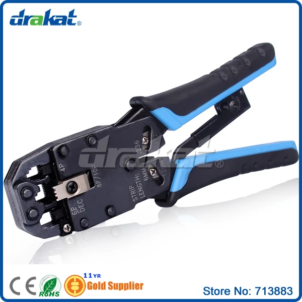 Сетевой инструмент для обжима кабеля 10 P 8 6 4 Ratchet TL 200R|lan cable crimping tool|lan crimpingcrimping lan |
