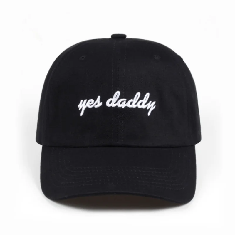 Высокое качество, новинка Yes Daddy, Регулируемая Кепка для гольфа, хлопковая кепка для папы, черная бейсболка для мужчин и женщин, хип-хоп бейсболка, кепка, шапки