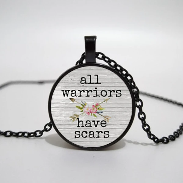 Подвеска со шрамами ожерелье подарок для нее очарование рака воина стрелкой |