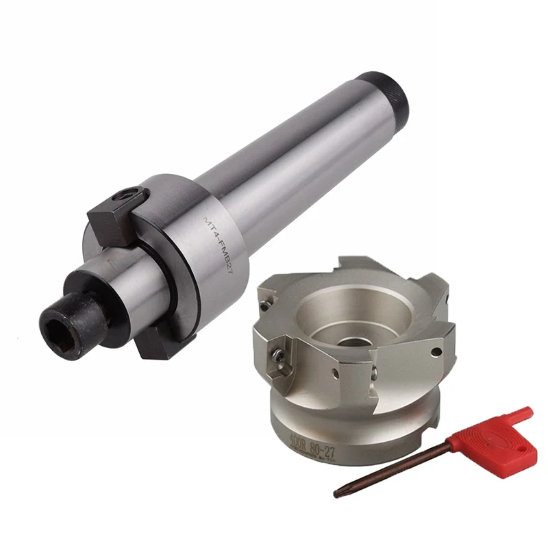 

1 компл. Новый адаптер, лицевая фреза Arbor MT4 FMB27 + BAP400R 80 27 6T, лицевая фреза, прямоугольный резак для Фрезы с ЧПУ