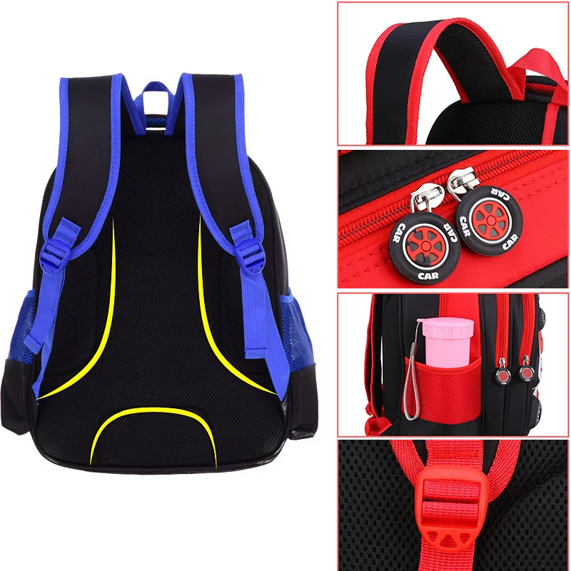 Детские школьные сумки с 3D рисунком детские в машину рюкзак для мальчиков и