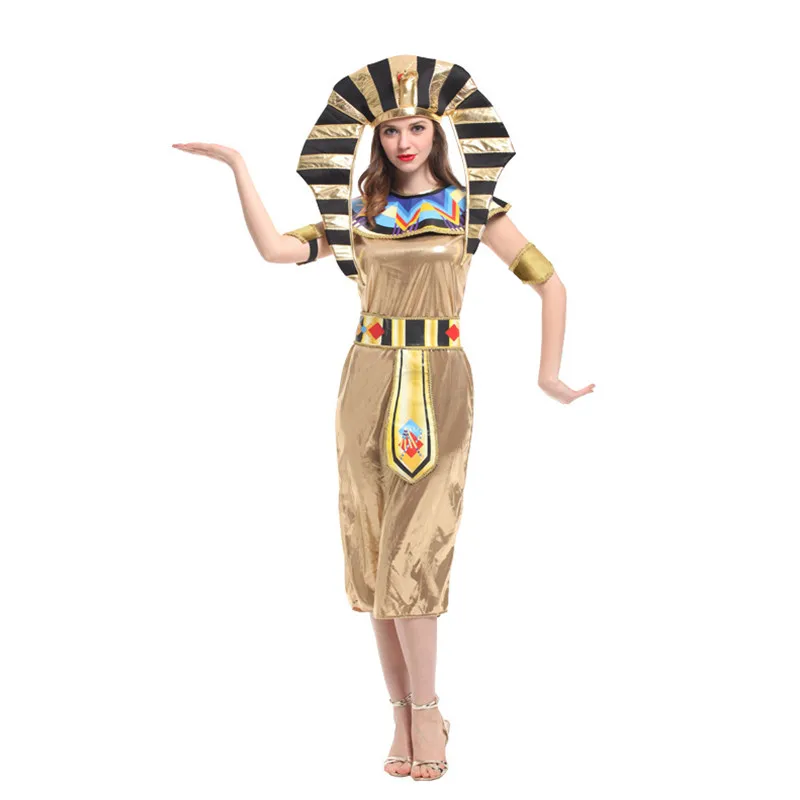 Женский костюм королевы египетского маскарада Клеопатры для Хэллоуина