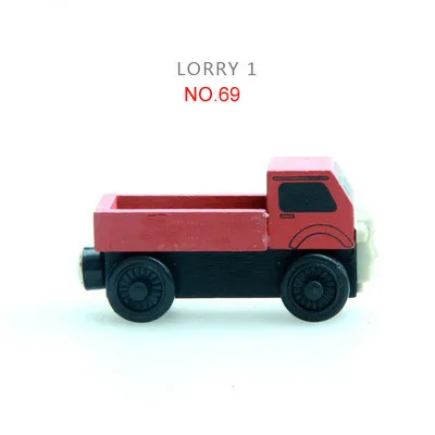 Деревянный поезд магнитные игрушечные поезда Танк двигатель Trackmaster игрушка для детей маленький автомобиль Рождественский подарок - Цвет: 69
