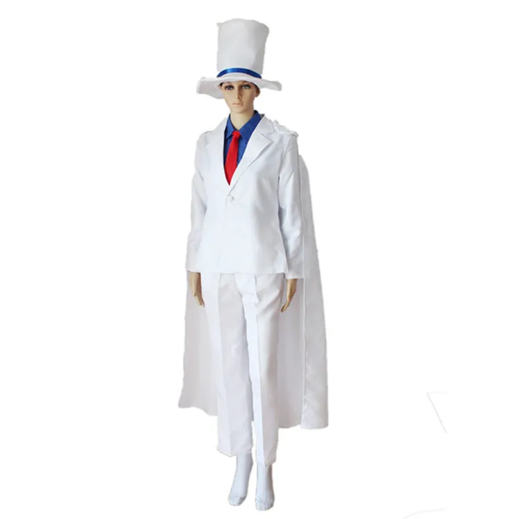 Аниме Детектив Конан Магия Кайто Косплей Костюм Phantom вор Кид форма Для мужчин