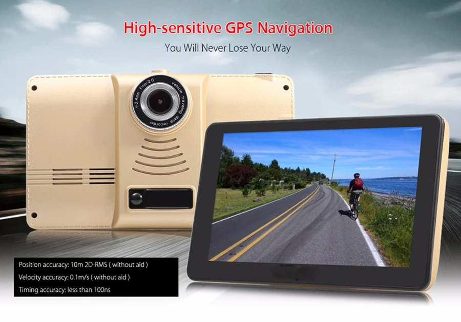 WHEXUNE, 7 дюймов, Автомобильный видеорегистратор, gps навигация, Android, планшет, ПК, Bluetooth, wifi, HD 1080 p, камера, регистратор, Автомобильный gps навигатор