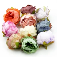 100pcslot 5cm high quality silk peony flower head artificial home wedding decor diy garland craft flowers accessories